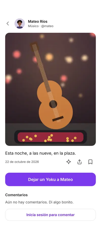 A musician's post